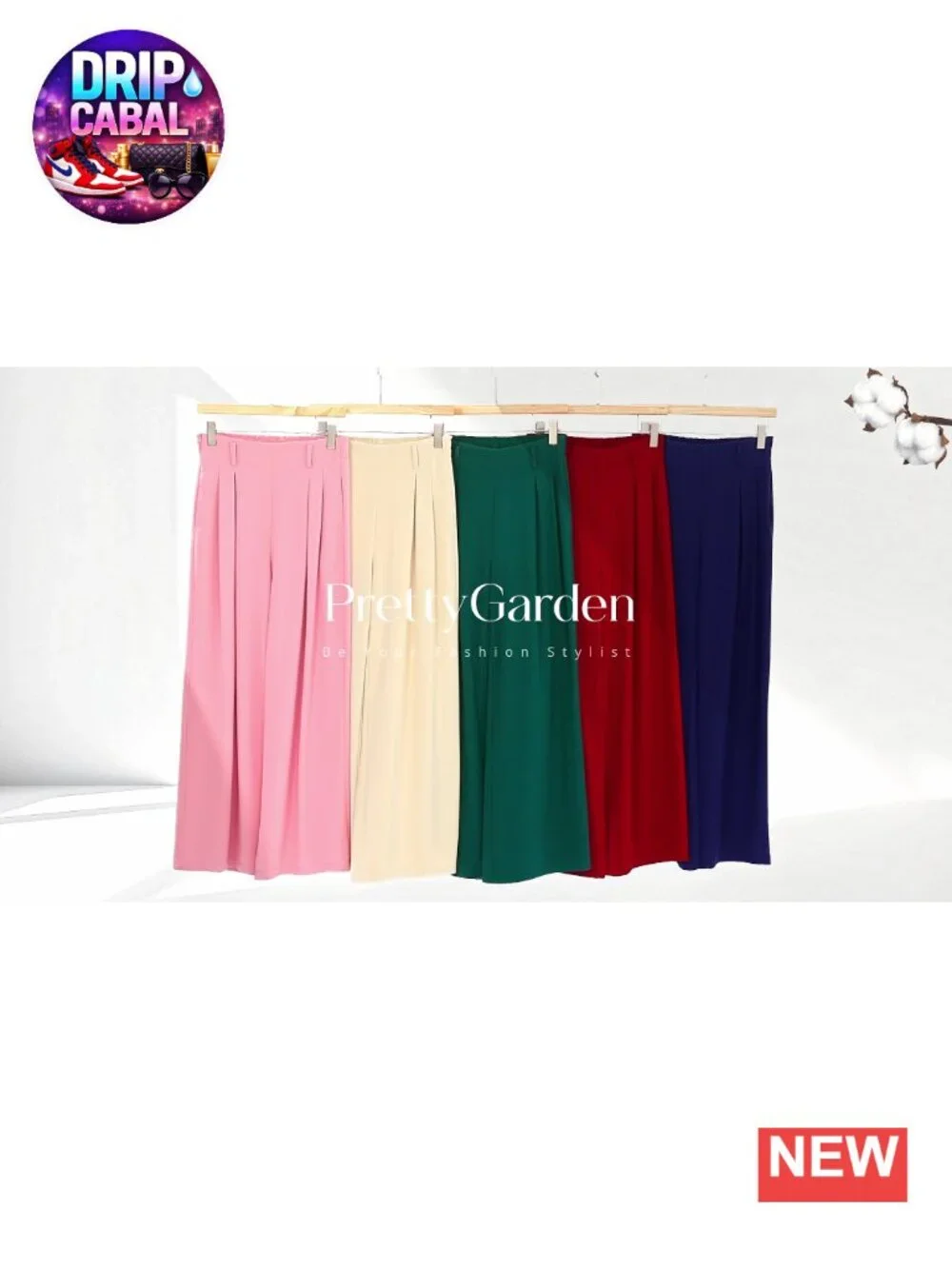 Wide Leg Dress Pants High Waisted Palazzo Trousers Pleated Slacks Business